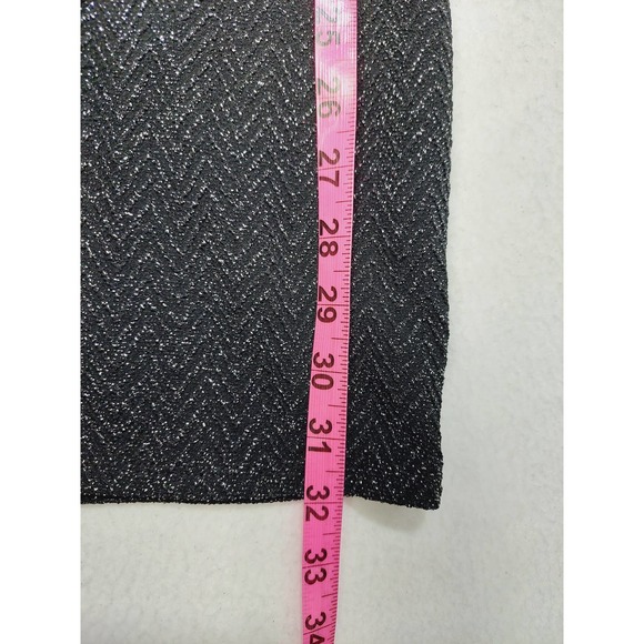 EMERALD SUNDAE SZ S black shimmer lace back bodycon mini dress NWT B59 - Picture 8 of 8